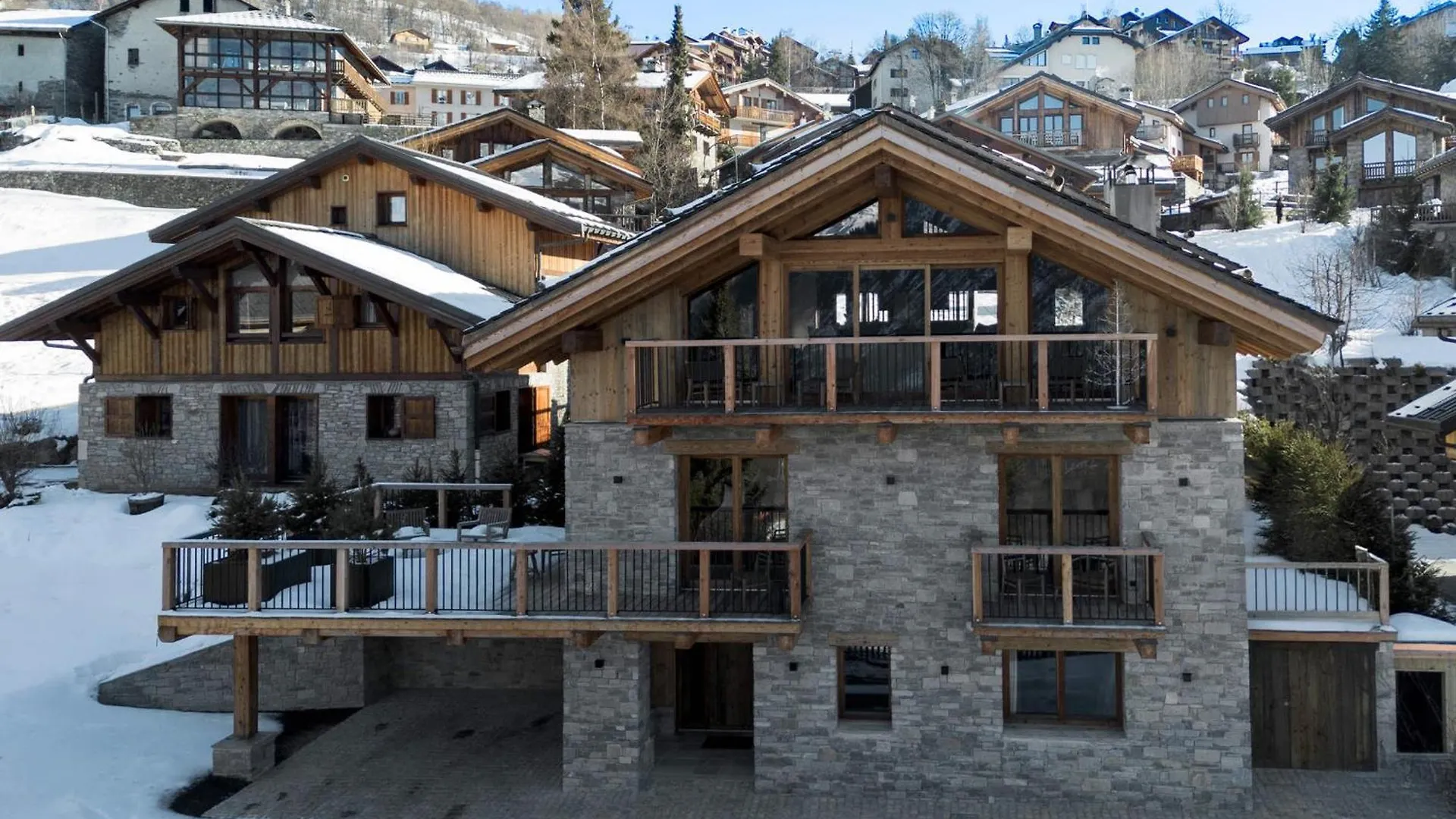 Chalet Spacieux Avec Bain Nordique, Hammam Et Vue Proche Des Pistes - Fr-1-570-66 Saint-Martin-de-Belleville