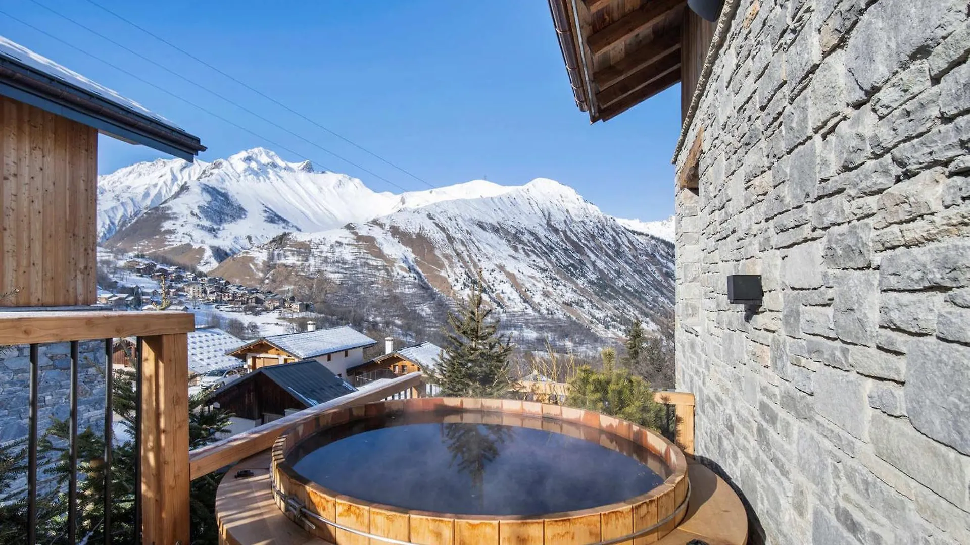Chalet Spacieux Avec Bain Nordique, Hammam Et Vue Proche Des Pistes - Fr-1-570-66 Saint-Martin-de-Belleville Frankrig